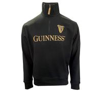 Guinness Black Emblem 1/4 Zip Sweatshirt (Large)