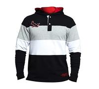 Guinness Black & Red Toucan Long Sleeve Rugby Jersey | Hooded Rugby Shirts for Men | Perfect Rugby Rugby Gifts for Men | Official Clothing