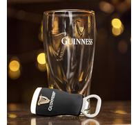 Shamrock Gift Co. 5568 Official Guinness Embossed 450ml Glass and Bottle Opener
