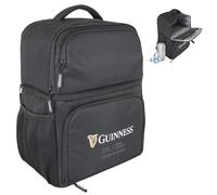 Guinness Cooler Backpack 24L - Insulated bag with padded straps, side pockets & leakproof lining. Perfect for travel, camping, BBQs, picnics & beach trips. Official Guinness cool bag for outdoors