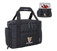 Guinness Cooler Bag 16L - Large Insulated Leakproof Lunch Bag | Multi-Pocket Thermal Cooler with Carry Handle & Bottle Holders | Ideal for Picnic, Camping, Travel, BBQ & Beach (Retangle Lunch Bag)