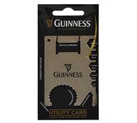 Guinness Credit Card Sized Multi Tool Silver Utility Card with Black Harp Design