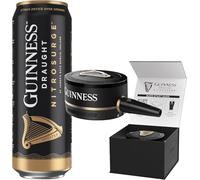 Guinness Draught Nitrosurge │ Stout Beer │ 4.1% vol │ 10x558ml │ Beer Cans | Perfect Pub Pour At Home │ Starter Pack Device & Cans Bundle │ Ideal for Festive Gatherings