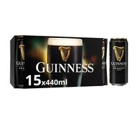 Guinness Draught Stout Beer | 4.1% vol | 15 x 440ml | Iconic Stout |