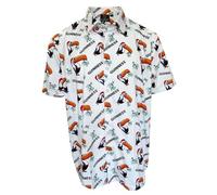 Guinness Festive Toucan Short Sleeve Shirt - White (UK, Alpha, M, Regular, Regular, White)
