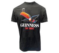 Guinness "for Sure! Toucan T-Shirt - Classic Black Beer Lover Tee (UK, Alpha, L, Regular, Regular, Black)