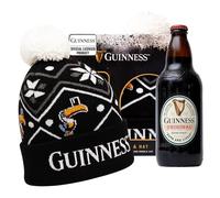 Guinness Gifts for Men, Beer Gift Set - Official Licensed Guinness 500ml & Bobble Hat - Premium Alcohol Gift Set for Him, Dad, Birthday Gifts for Men Who Have Everything, Mens Stocking, Christmas