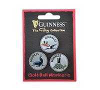 Guinness Gilroy Collection Golf Ball Markers - 3 Pack - Toucan, Sea Lion & Tortoise Designs