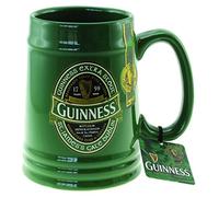 Guinness Green Ceramic Label Tankard | Official Merchandise Draught Branded Beer Drinking Cup