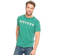 Guinness Green Evolution of The Harp Beer Mens Distressed Tshirt | Official Vintage Beer Shirt | Gaelic Tshirts for Men and Women