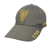 Guinness Harp Embroidered Charcoal Baseball Cap