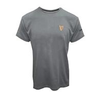 Guinness Harp Logo T-Shirt - Official Irish Beer Tee for Men - Charcoal Gray (UK, Alpha, M, Regular, Regular, Grey)