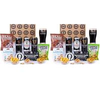 Guinness Irish Stout & Snack Hamper, With Official Guinness Glass, Beer Gift For Men - Draught, Original & Murphy's 440ml Stout Hampers - Gift Set for Men by QWERTY Beer Box (Pack of 2)