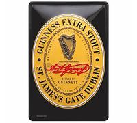 Guinness Label Embossed Metal Sign 300mm x 200mm. Licensed