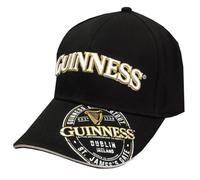 Guinness Label Unisex Baseball Cap Black | Men's Baseball Cap Black One Size