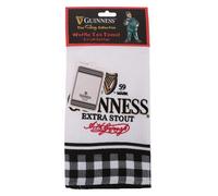 Guinness Label Waffle Tea Towel - 17 X 36.5Cm Large Super Absorbent Kitchen Dish Glass Drying Toweling Cloth