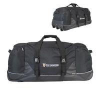 Guinness Large Wheeled Holdall 80cm - Official Travel Bag with 3 Wheels, Extendable Handle & Side Pocket - Extra-Large Duffel for Travel, Sports, Camping & Road Trips