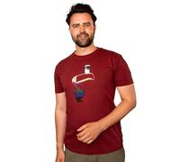 Guinness Liquid Toucan Tee BCI Cotton Irish Beer Shirt Official Merchandise Burgundy Tshirt