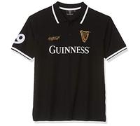 Guinness Men's BLK 59 STR Collar S/S Polo Shirt, Black (Black Black), Small (Size: S)