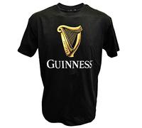 Guinness Men's Blk Guin Harp R/N T T - Shirt (Pack of 1)
