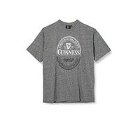 Guinness Men's BLK Stamp Grindle R/N T T-Shirt, Grey (Grey Grey), Small (Size: S)
