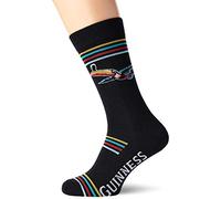 Guinness Men's BLK GUIN STRIPE FLYING TOUC SOCK Socks, Black (Black Black), One Size