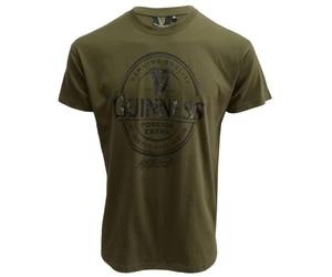Guinness Men's Foreign Extra Stout T-Shirt, Khaki Green, L