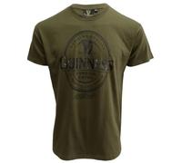 Guinness Men's Foreign Extra Stout T-Shirt, Khaki Green, XL