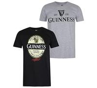Guinness Men's Guinness Pack 2 T Shirt, Multi, L UK