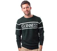 Guinness Men's Jumper Pullover Sweater, Bottle Green, L