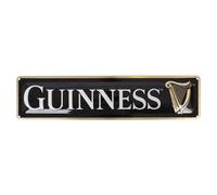 Guinness Harp Landscape Embossed Metal Sign (50cm x 12cm / 20" x 5")