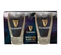 Guinness Minature Glass Set of 2 with Harp Design