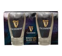 Guinness Minature Glass Set of 2 with Harp Design