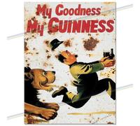 Guinness My Goodness My Guinness Metal Sign, Vintage Lion Beer Bar Plaque, Home Bar Decor, Pub, Gift (15 x 20 cm)