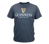 Guinness Navy Distressed Harp Logo T-Shirt