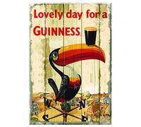 Guinness Nostalgic Wooden Sign With Toucan On Weathervane Design