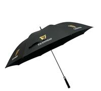 Guinness Official Golf Umbrella - 30-Inch Large Canopy, Auto-Open, 8 Reinforced Ribs, Windproof & Waterproof Stick Umbrella - Premium Logo Design for Fans & Gifts