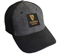 Guinness Official Merchandise Guinness Embossed Tweed Base Ball, One Size, Black