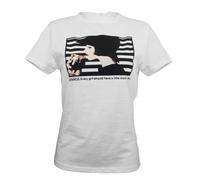 Guinness Official Merchandise Lady Drinking Round Neck Printed Women's T-Shirt White X-Small