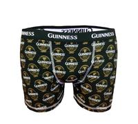 Guinness Official Merchandise Men's Boxer Shorts, Black, S UK