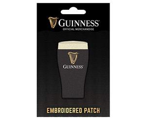 Guinness Official Merchandise Pint Shaped Iron Or Sew On Patch