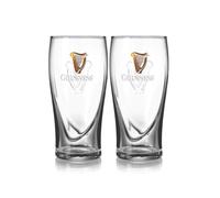 Guinness Official Pint Glass Set of 2, Classic Memorabilia (20 oz)