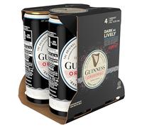 Guinness Original Extra Stout | 4.2% vol | 4 x 440ml Beer Cans| Medium & Balanced | Bitter & Sweet | Rich Creamy Head | Crafted from Quality Malt | Hops & Irish Barley