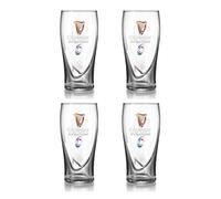 Guinness Set of 4 Pint Glasses Ideal for Home, Bar and Kitchen (Six Nations)