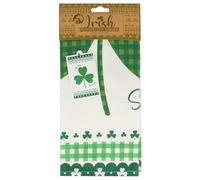 Guinness Shamrock Gift Company - Waffle Tea Towel 'Lucky Irish Shamrock' - 100% Cotton