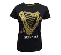 Guinness Shamrock Gold Harp Ladies T-Shirt (XS)