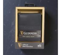Guinness Slimline Leather Wallet with Internal Zip Pocket