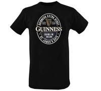 Guinness T-Shirt with Foreign Extra Bottle Label Print, Black, XSmall