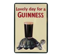 Guinness Metal Sign With Guinness Tortoise Design (20Cm X 30Cm)