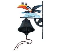 Guinness Toucan Bell Cast Iron Sign Door Wall Fence Gate House Doorway Home